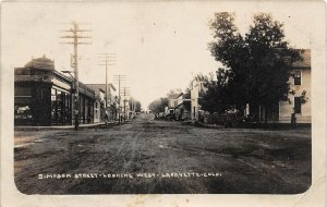 J9/ Lafayette Colorado RPPC Postcard c1910 Simpson Street West Stores  17