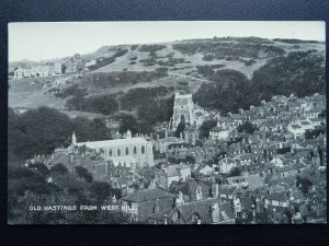 Sussex OLD HASTINGS From West Hill - Old RP Postcard by Sussex Photo Co.