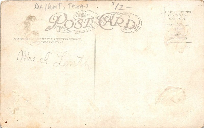 H11/ Dalhart Texas Postcard c1910 Moore County Vegetable Exhibit Vawter 