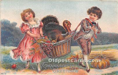  Thanksgiving Greetings Postcard 