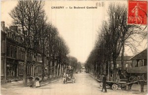 CPA CHAUNY Le Boulevard Gambetta (665612)