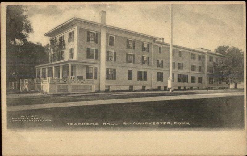 South Manchester CT Teachers Hall c1905 Postcard