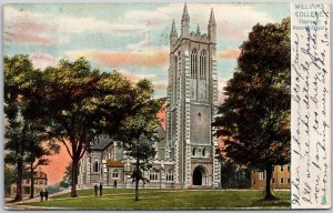 1906 Williams College Thompson Memorial Chapel Williamstown Mass Posted Postcard