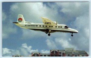 AIR MARTINIQUE Plane Dornier 228-202 JULIANA AIRPORT, SAINT MARTIN 1994 Postcard