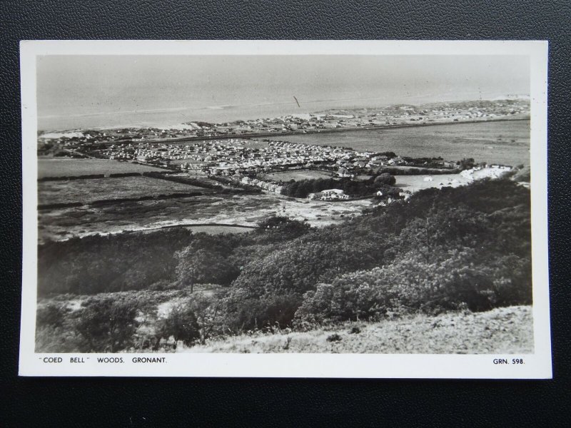 Wales Flintshire GRONANT Coed Bell Woods COAST & CARAVAN SITE c1940s RP Postcard