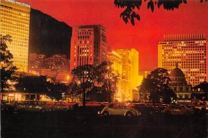 The Night View Of Bank District, Hong Kong  