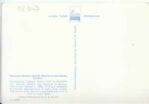 London Postcard - National Gallery and St Martin-in-the-Fields - Ref 19095A