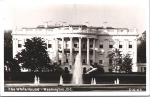 USA The White House Washington DC Vintage RPPC 03.63