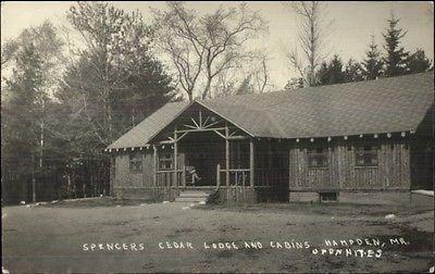 Hampden ME Spencer's Cedar Lodge & Cabins Real Photo 