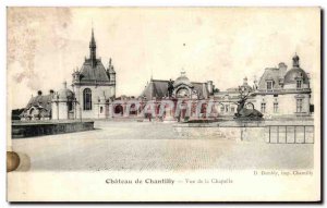 Old Postcard Chateau De Chantilly View Chapel