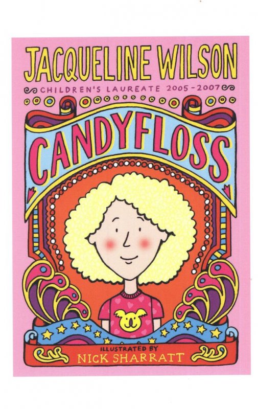 Jacqueline Wilson Candyfloss Childrens Book Novel Postcard