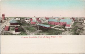 Carman Manitoba from Midland Water Tank Unused Copp Clark Postcard G60