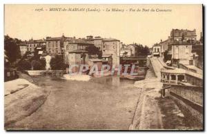 Old Postcard Mont de Marsan The Midouze Trade Bridge View