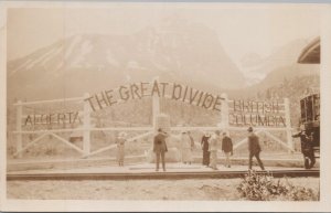 RPPC Postcard Above The Great Divide Alberta British Columbia Canada