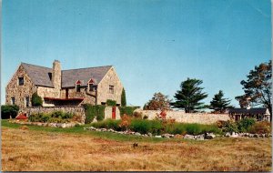 Vtg Kennebunkport Maine ME Home of Author Kenneth Roberts Chrome View Postcard