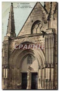 Lillebonne - Porch of the Church - Old Postcard