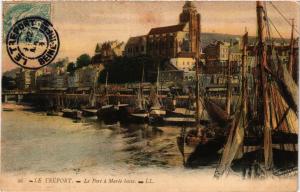 CPA Le TRÉPORT Le Port a marée basse (415871)