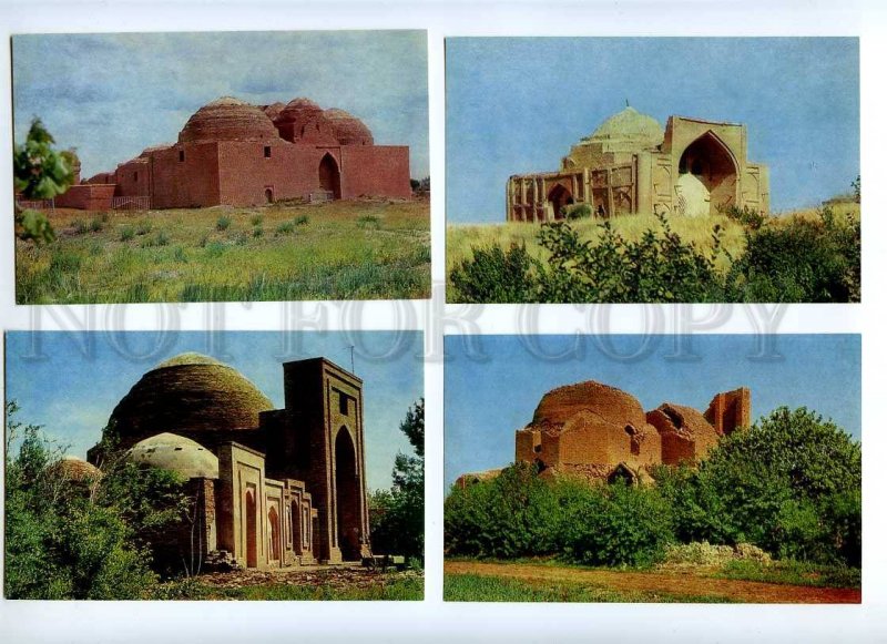 182245 Uzbekistan Shakhrisabz & Termez Set of 14 old postcards