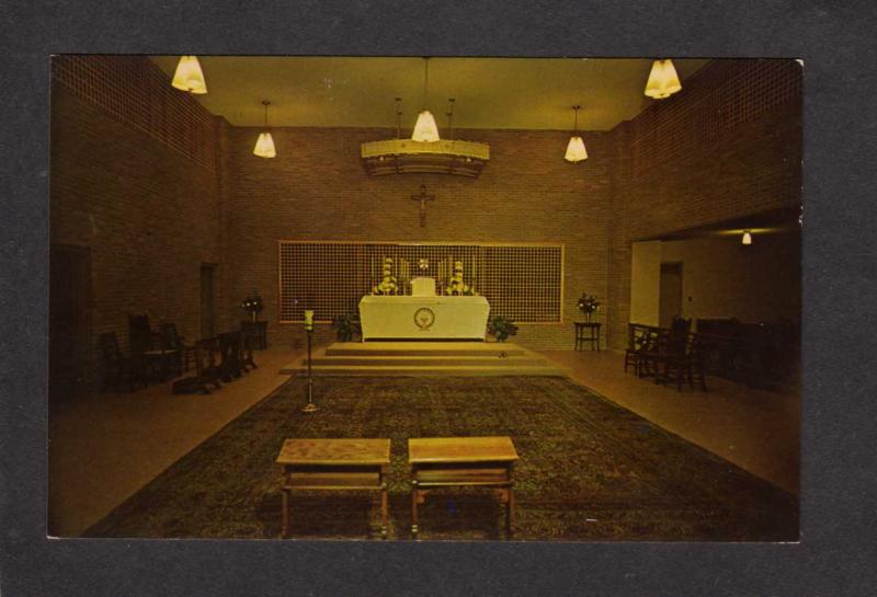 MI Chapel Sacramentine Nuns Sisters CONWAY MICHIGAN Postcard Nuns Monestery