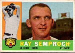 1960 Topps Baseball Card Ray Semproch Detroit Tigers sk10550