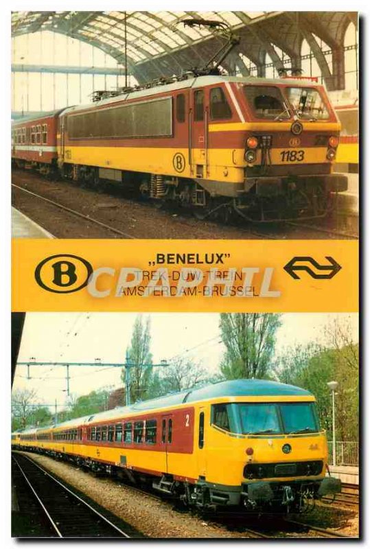 Postcard Modern BENELUX TREK-DUW-TREIN