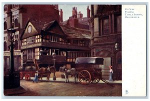 c1910 Ye Olde Fyshing Tackle Shoppe Manchester Antique Oilette Tuck Art Postcard