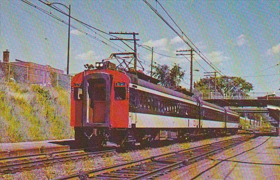 Canadian National Railway Electric Commuter Cars at Mt Royal