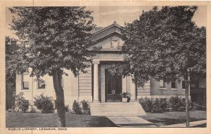 J44/ Lebanon Ohio Postcard c1910 Public Library Building 119