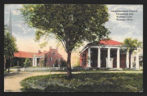 Congregational Church Parsonage & Hudson Club Hudson OH Used c1916