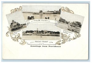 c1905 Multiview, Greetings from Providence RI Unposted PMC Postcard