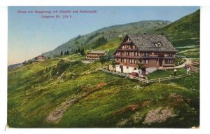 Switzerland - Greetings from Mt. Haggenegg with Chapel & Hochstuckli