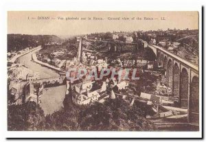 Dinan Old Postcard General view on the Rance