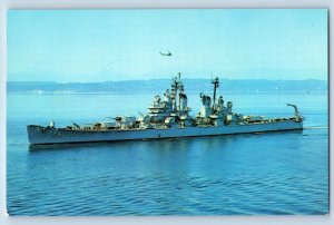 Quincy Massachusetts MA Postcard USS Helena Cruiser Baltimore Battleship c1960