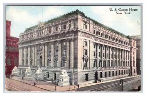 US Custom House Building New York City NY NYC UNP DB Postcard W14