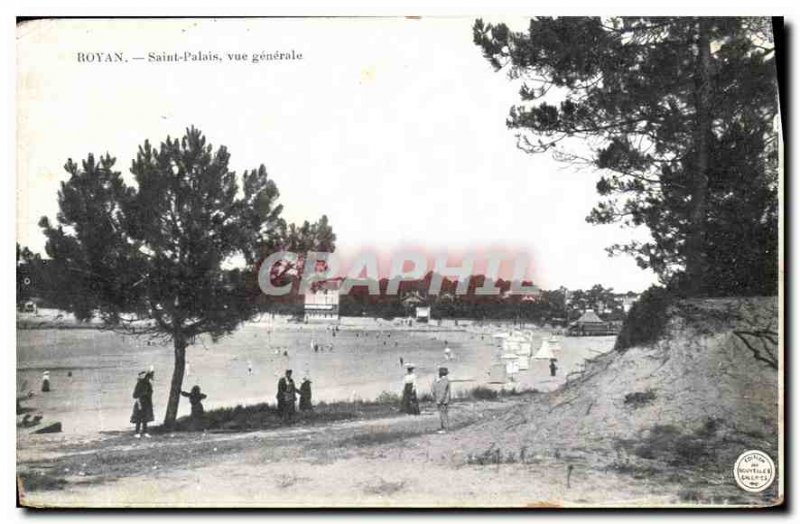 Old Postcard Royan Saint Palais general view