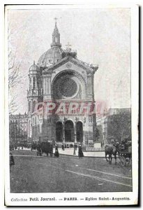 Postcard Old Paris Eglise Saint Augustine