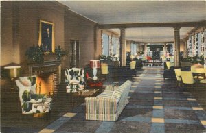 1940s Warm Springs Georgia Interior Georgia Hall Teich Postcard 26-215