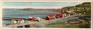 10.75 Oversized c1950s Rivière-au-Renard, Quebec Gaspe Highway Pano Postcard 1O