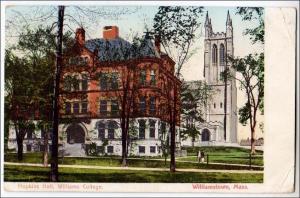 MA - Williamstown. Hopkins Hall, Williams College. RPO-Boston Troy & ? RR