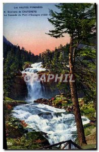 Old Postcard Around Cauterets Cascade Bridge of Spain