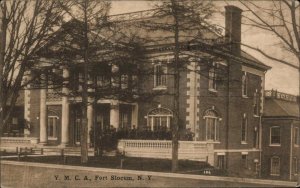 WWI Fort Slocum New York NY YMCA Young Men's Christian Assoc Vintage PC