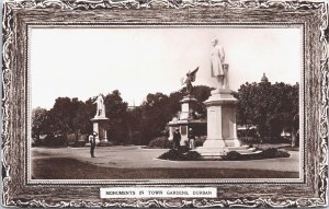 South Africa Monuments In Town Gardens Durban RPPC 05.42