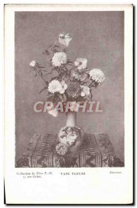 Old Postcard Photography Grilliat ornate vase