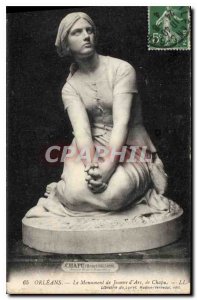 Postcard Old Orleans Jeanne d'Arc monument Chapu