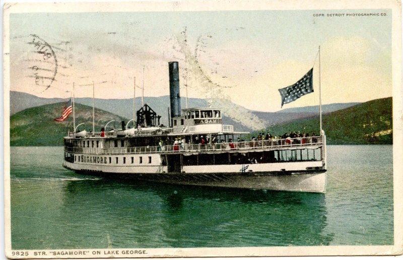 NY - Lake George. SS Sagamore       (damaged)