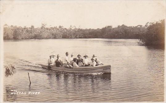 Cuba Party On Nuevas River Real Photo