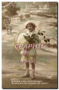 Old Postcard Fantasy Child Happy New Year