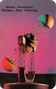 MI, East Lansing ABRAMS PLANETARIUM Michigan State University PROJECTOR Postcard