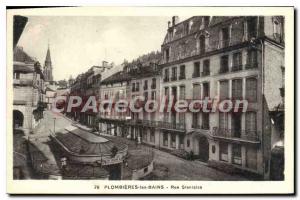 Old Postcard Plombieres Les Bains Rue Stanislas