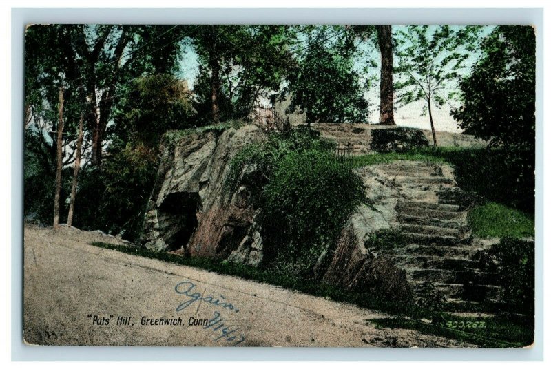 c. 1910 Puts Hill Greenwich Connecticut Postcard P14 